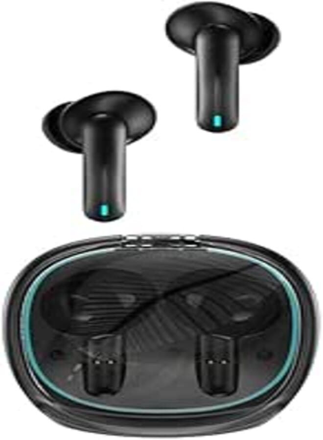 USAMS XJ13 Wireless Earbuds, Bluetooth 5.3, 30H Battery Life, Gaming Mode, Black
